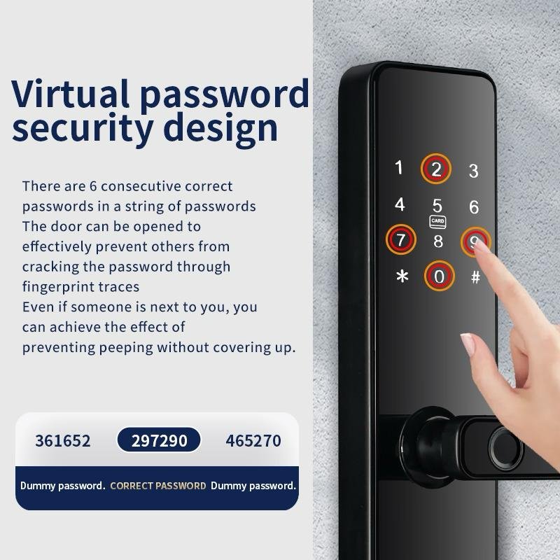 قفل ذكي للأبواب المعدنية والخشبية موديل S819