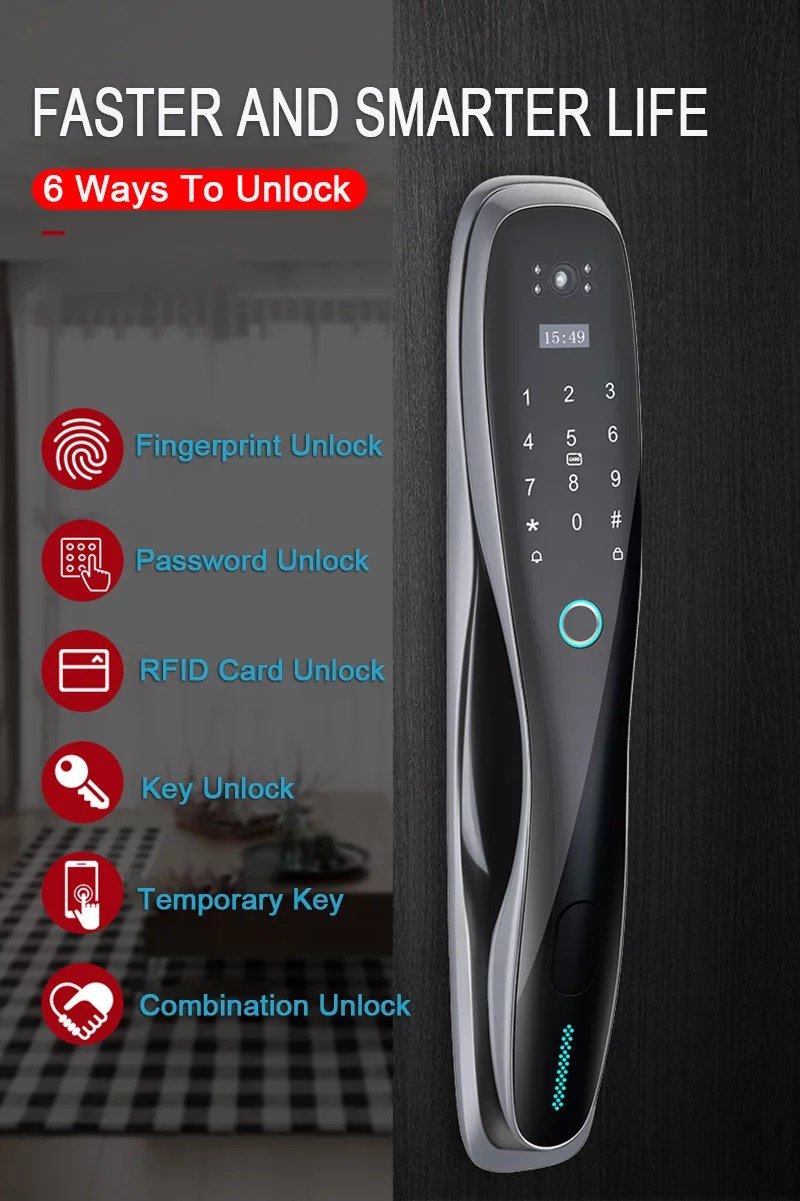 قفل ذكي TMAS موديل S928MAX2 لأبواب الحديد
